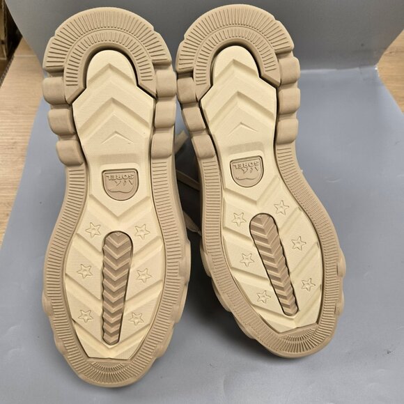 SOREL Caribou X Cozy Lace Up Boot Bleached Ceramic Oatmeal Beige Size 8 - Picture 15 of 15